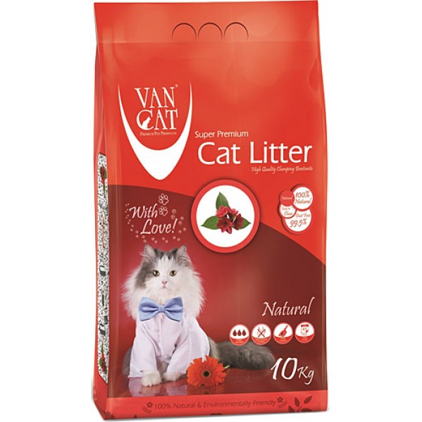 VANCAT NATURAL KOKUSUZ KEDİ KUMU 10KG